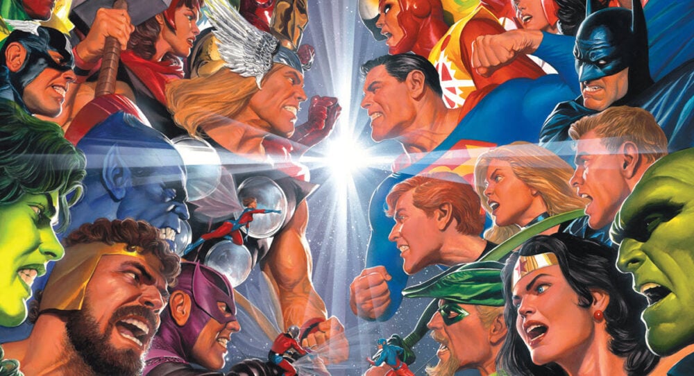 Alex Ross homages Pérez for connecting JLA/AVENGERS Facsimile Edition variant covers