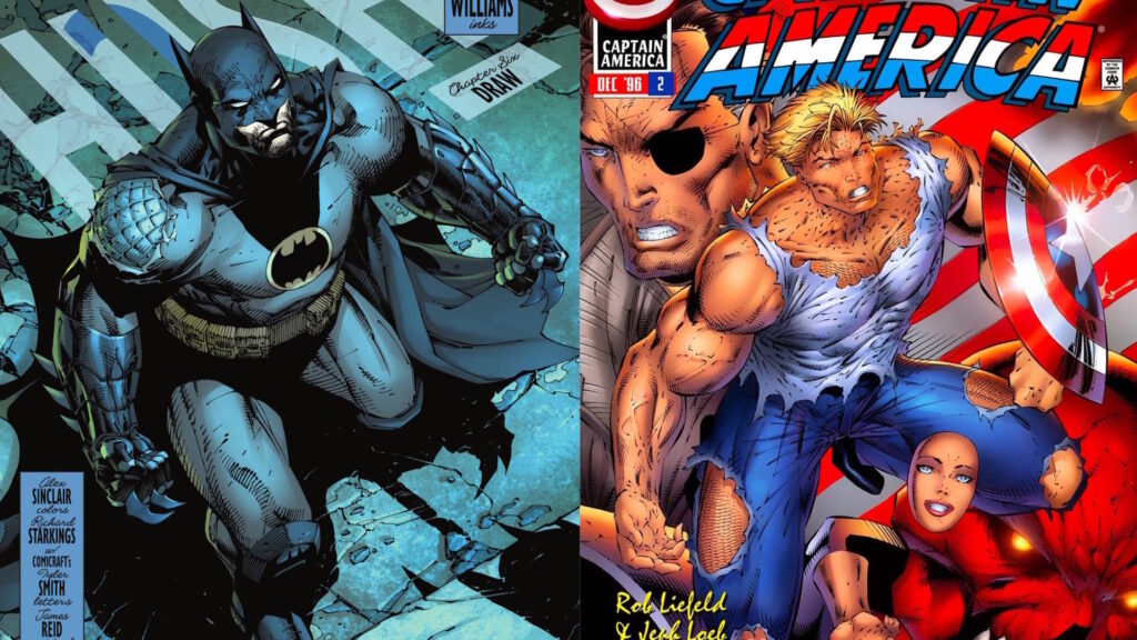 Separated At Birth – Jim Lee's Batman & Rob Liefeld's Captain America?
