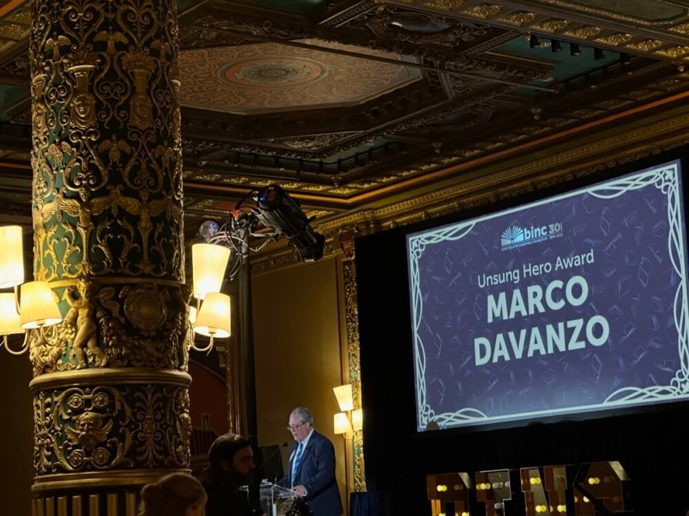 Marco Davanzo receives Binc’s Unsung Hero Award