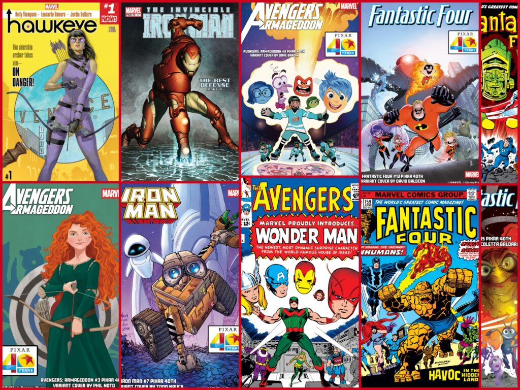 Marvel celebrates Pixar’s 40th anniversary with new homage variant covers