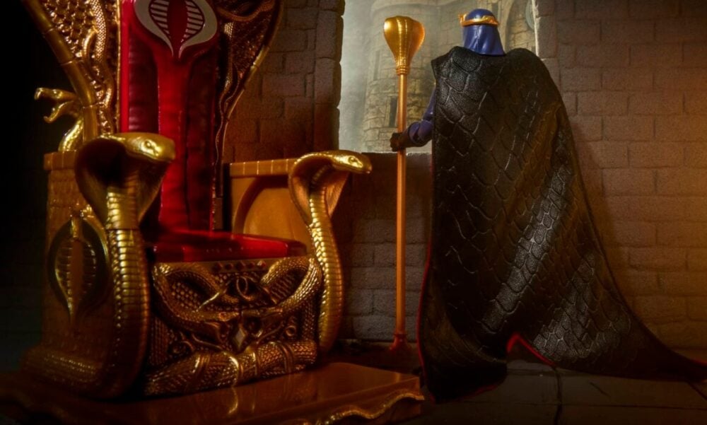 Hasbro reveals long-awaited hooded Cobra Commander G.I. Joe Classified figure with a Golden Throne