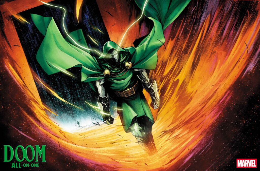 Doctor Doom wages war on Hell in Marvel’s 50-page splash-page epic