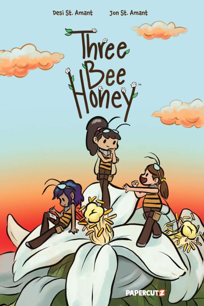 That Stings! A Lonely Worker Bee Faces Big Choices in the Middle Grade Graphic Novel, Three Bee Honey