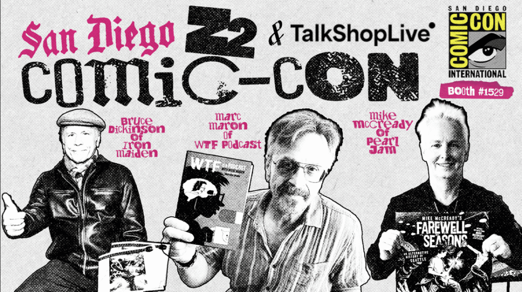 SDCC 2026: Marc Maron, Bruce Dickinson, Mike McCready, David Dastmalchian, and more to join Z2