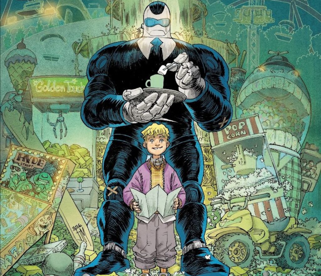 ‘The Trillion Dollar Kid’ #1 offers a smooth path for new readers of Ghost Machine