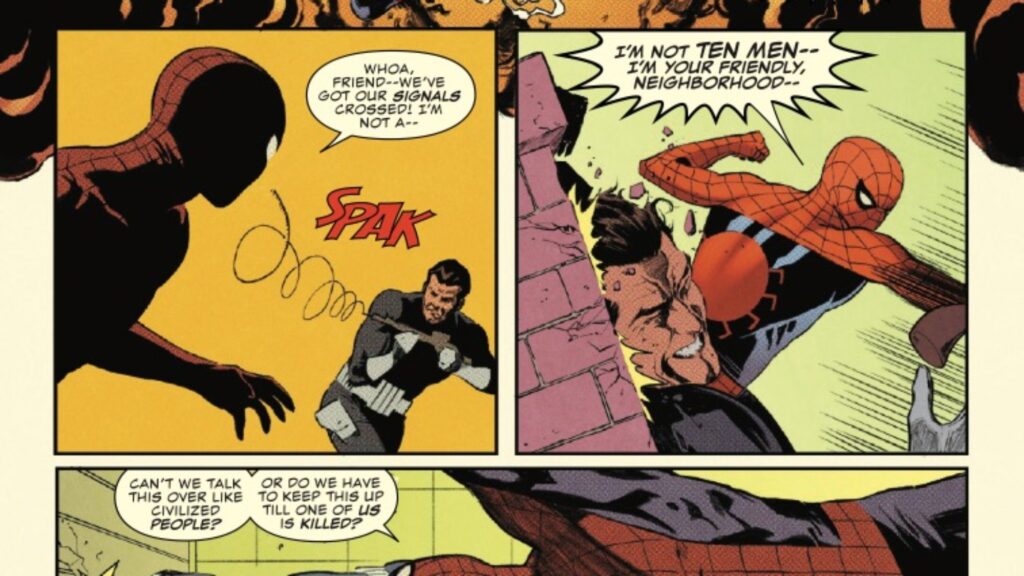 Punisher vs. Spider-Man #1 Preview: Professional Differences