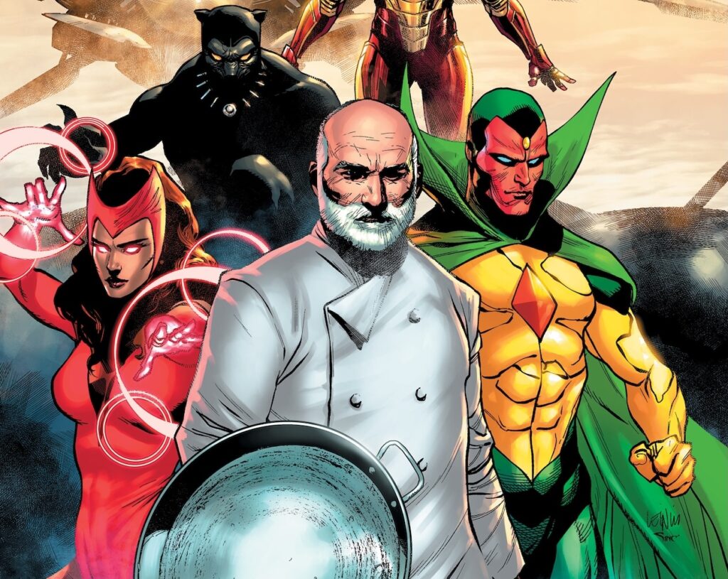 José Andrés joins Earth’s Mightiest Heroes in ‘Meals to Astonish: Avengers’ #1 this October