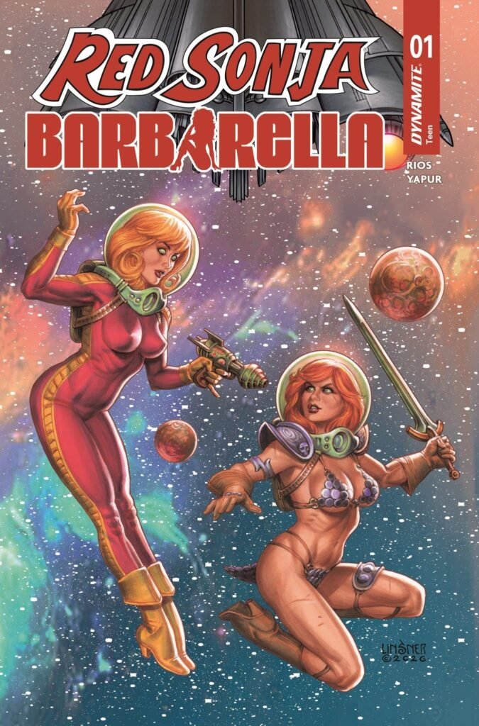 SDCC 2026: Red Sonja and Barbarella Tangle in the Stars by Homero Rios and Diego Yapur!