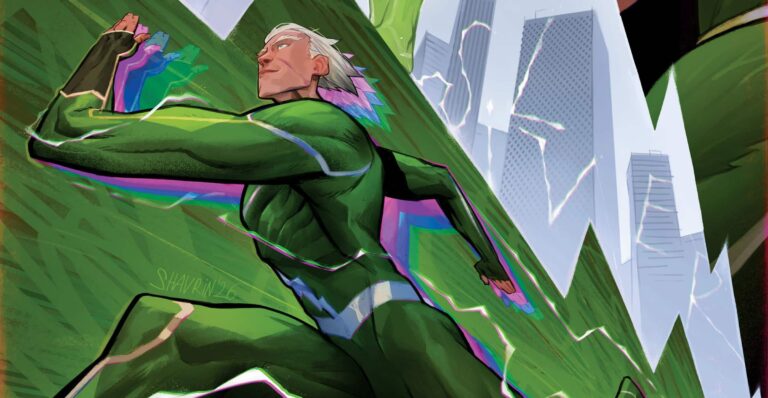 Quicksilver stars in this Uncanny X-Men #35 variant cover