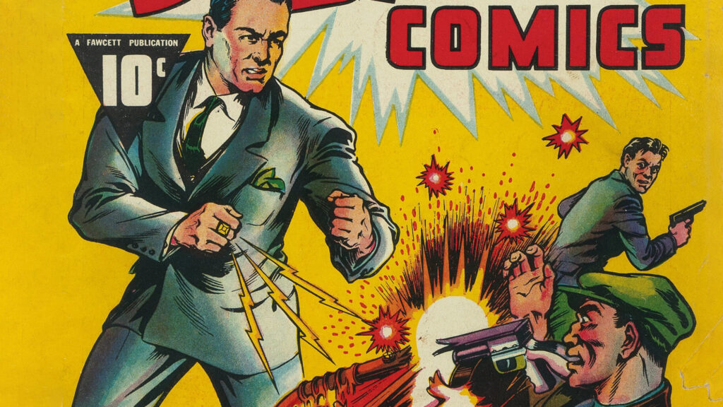 An FBI Agent and a Talking Lion, Slam Bang Comics #1 at Auction