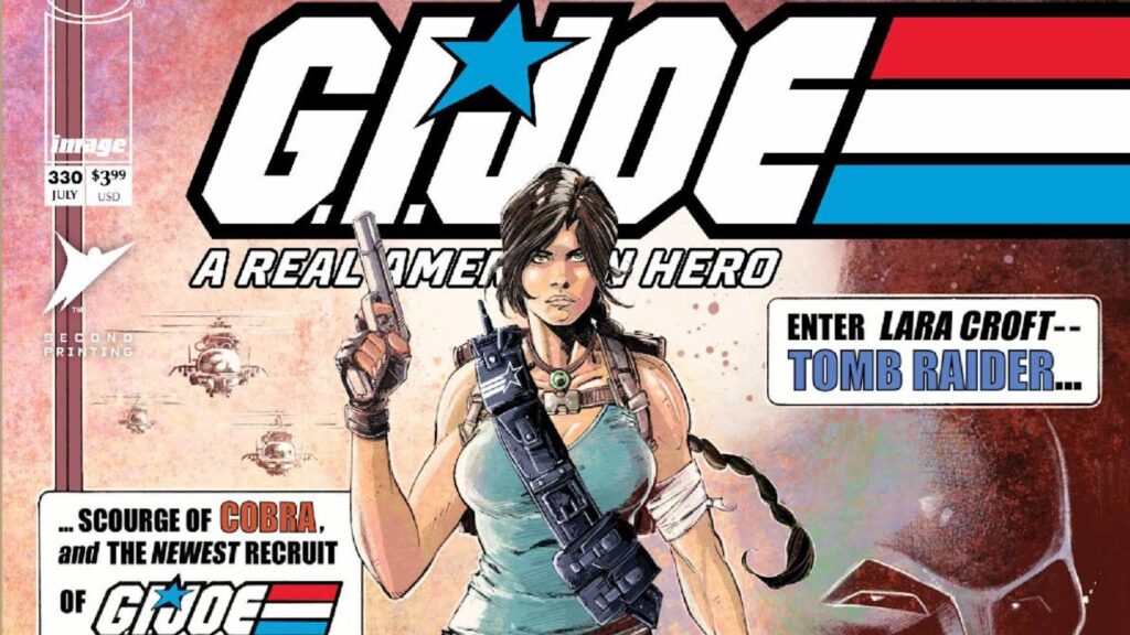 Lara Croft Tomb Raider Now On The Cover Of G.I. Joe #330 Second Print