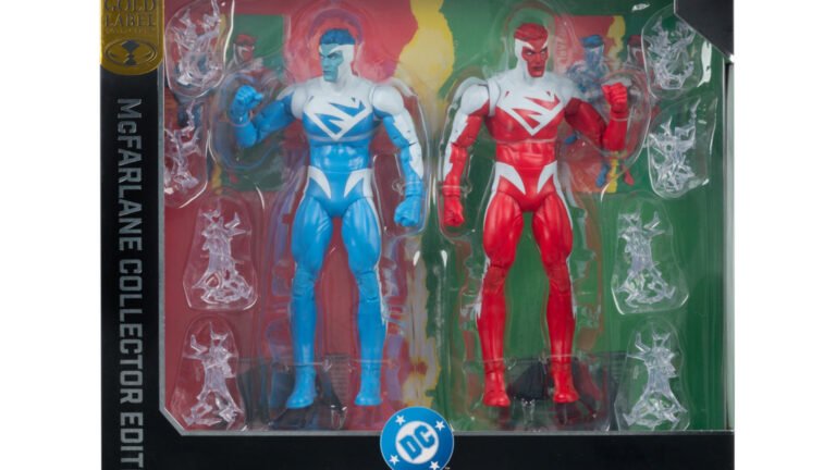 It's Superman Blue vs. Superman Red with New McFarlane Toys 2-Pack