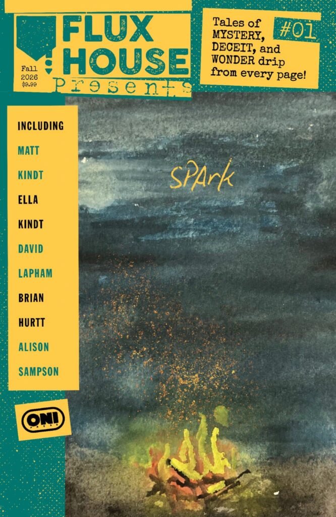 Matt Kindt’s Flux House PRESENTS #1 Introduces 64 Pages of Mind-Bending Comics Storytelling with Brian Hurtt, David Lapham, Alison Sampson, and more
