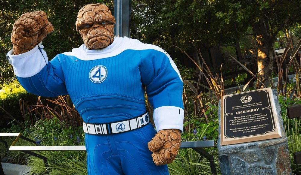 Jack Kirby receives commemorative plaque at Disney California Adventure Park