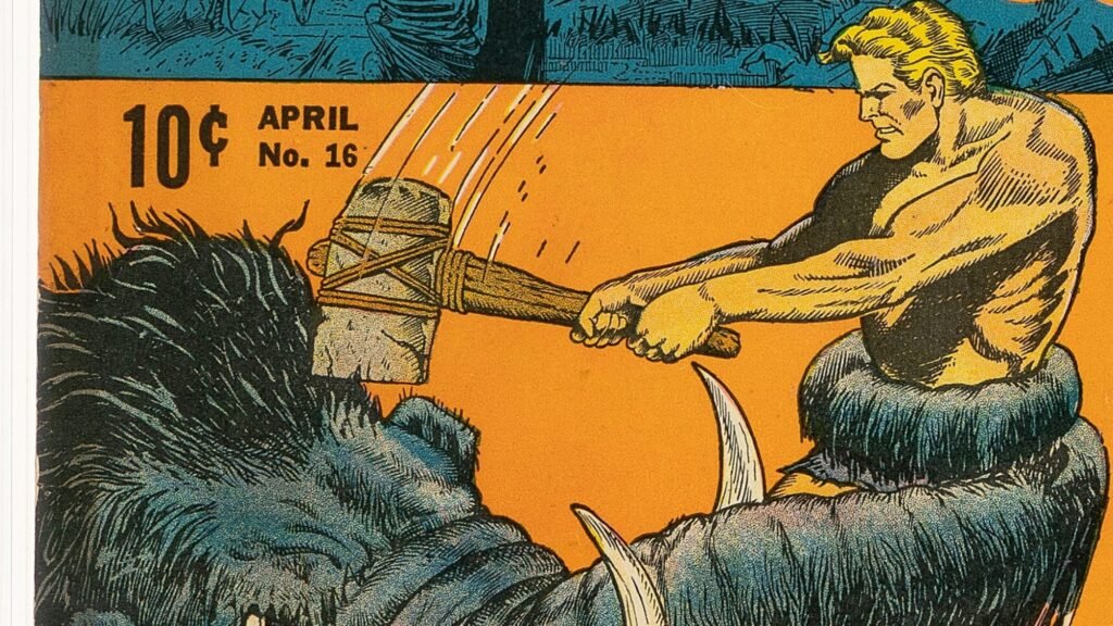 Nick Cardy's Caveman Killers Cover on Jungle Comics #16, at Auction