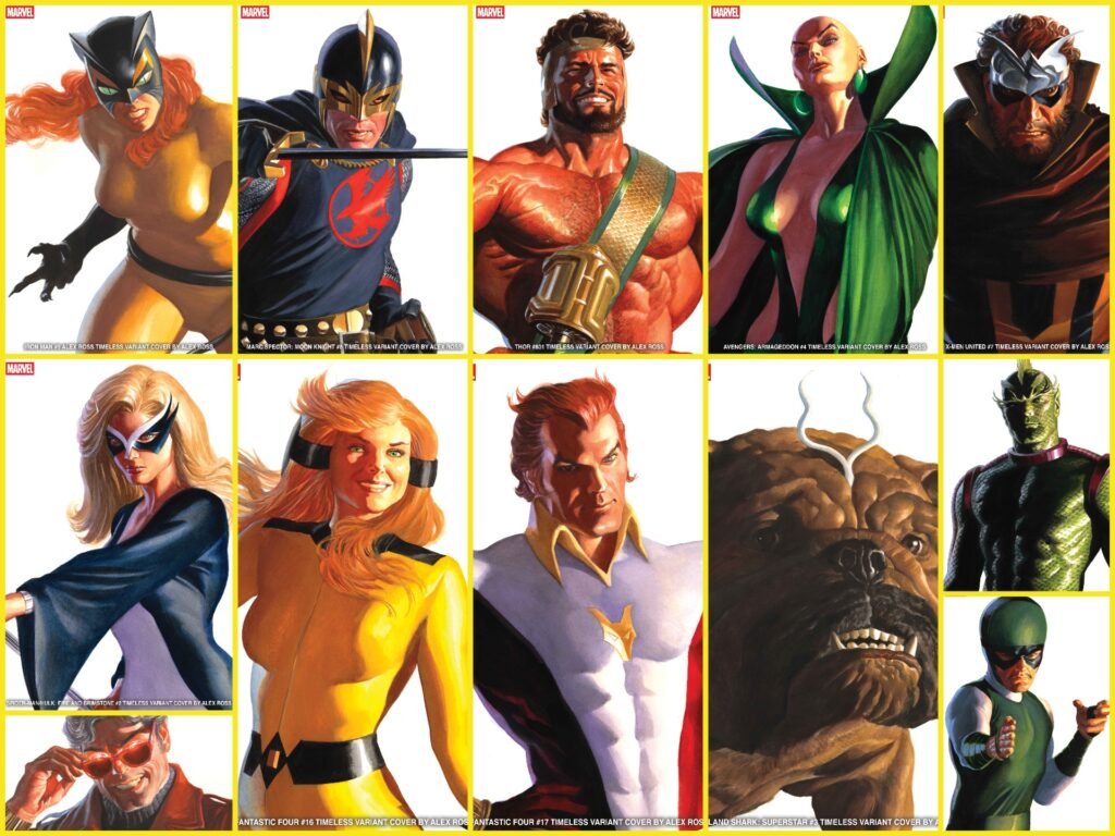 Alex Ross returns with 12 new Marvel Timeless variant covers this September