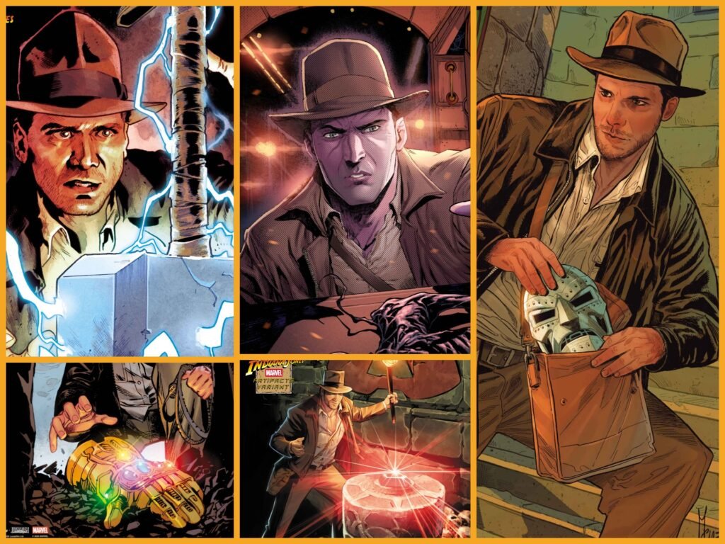 Indiana Jones hunts Marvel’s greatest artifacts in new variant covers