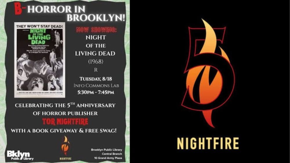 Horror Beat: Tor NIGHTFIRE celebrated its 5th anniversary by handing out free horror books at the Brooklyn Central Library