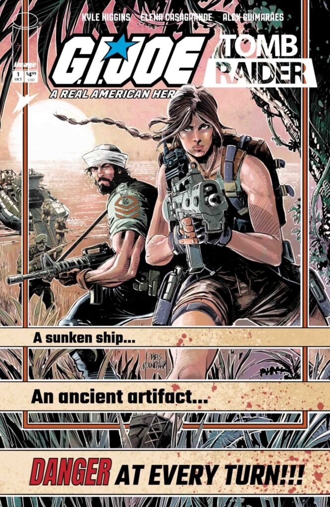 Chris Mooneyham Delivers Jaw-Dropping Variant Covers for G.I. Joe: A Real American Hero/Tomb Raider