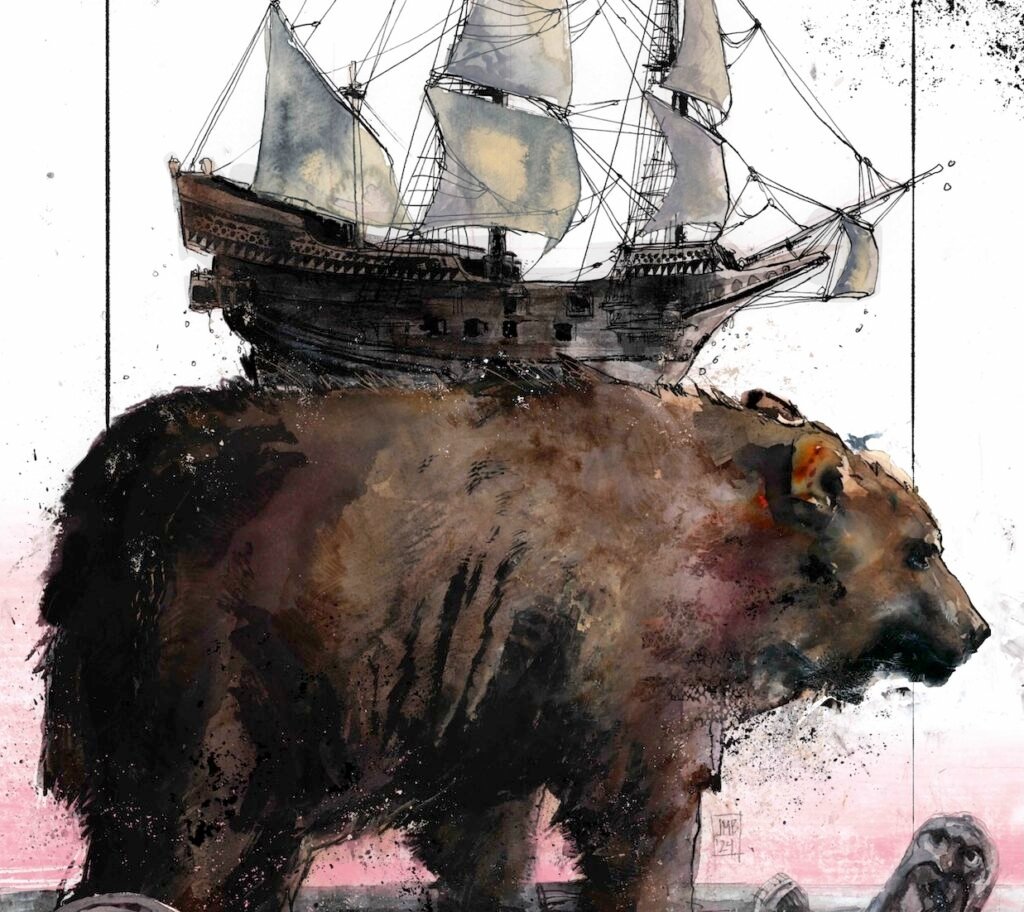 EXCLUSIVE: ‘Bear Pirate Viking Queen’ gets oversized deluxe hardcover from Clover Press, plus a first look