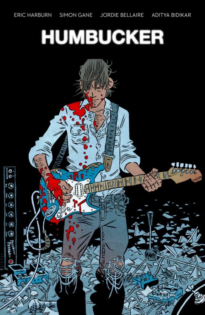Eric Harburn, Simon Gane, Jordie Bellaire, and Aditya Bidikar team for Humbucker