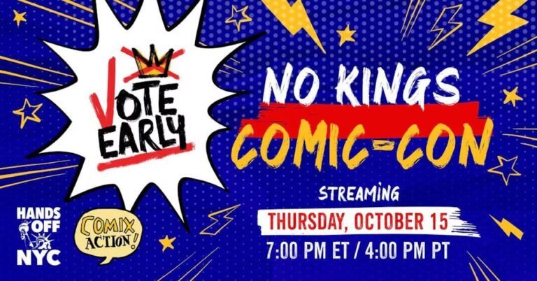 No Kings Comic Con virtual event to combine pop culture, activism